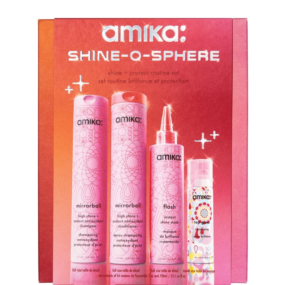 Amika Shine-O-Sphere Shine & Protect Routine Set
